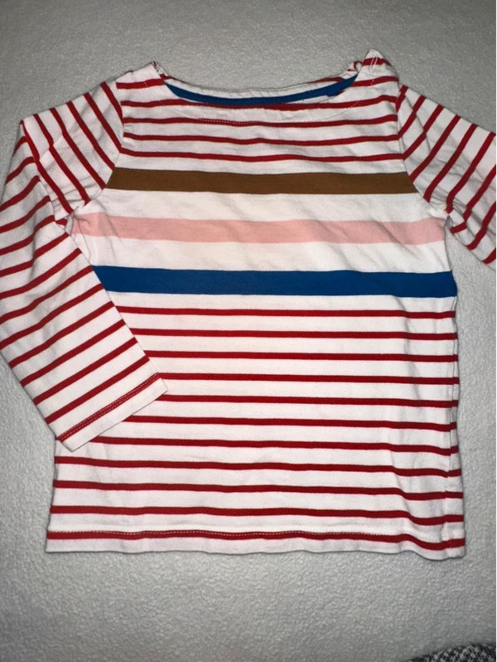 Boden Striped 100% Cotton Long Sleeve Kids Shirt